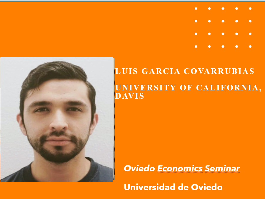 Imagen Seminario de Luis García Covarrubias (University of California, Davis), el 6 de noviembre de 2024 , +info